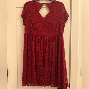 Torrid red dress size 18